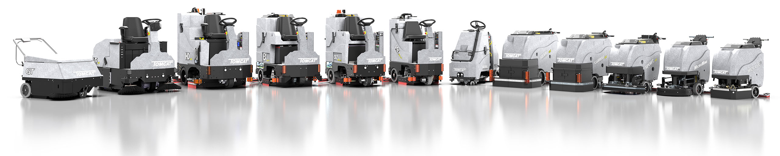 TOMCAT Reinigungsmaschinen und Scheuersaugmaschinen – Bodenreiniger TOMCAT Industrie-Scheuersaugmaschinen und Reinigungsmaschinen für Industrie und Logistik